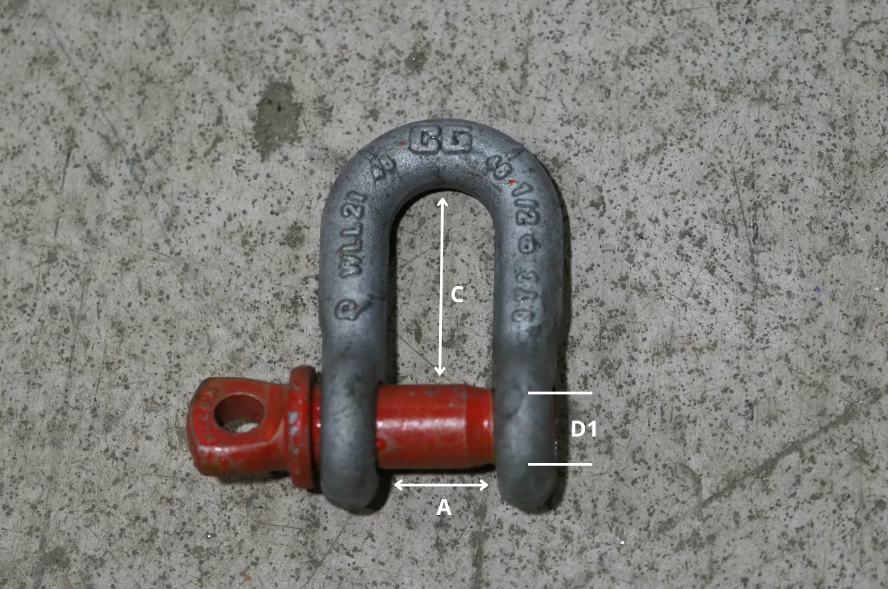 Shackles certified - For lifting