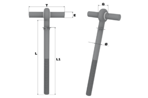 T-Bolt med avstandsstykke